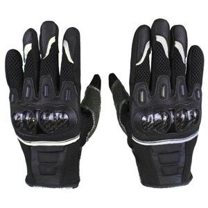 Перчатки Kamukamu Перчатки спортивные мотоциклетные Flyover с со светоотражающими полосками цвет черный, черный