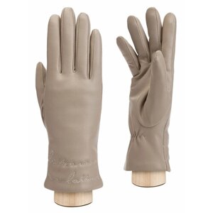 Перчатки LABBRA, размер 6.5, серый, бежевый