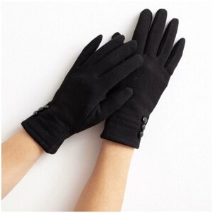 Перчатки Minaku зимние, размер 18, черный