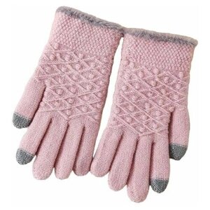 Перчатки , размер 16-21, розовый