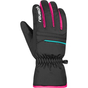 Перчатки Reusch Alan Junior, размер 6, черный, розовый