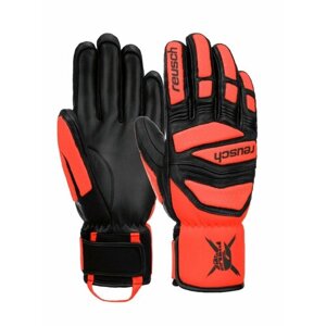 Перчатки Reusch, размер 9", черный, красный