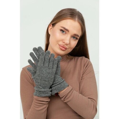 Перчатки ШапЛандия, размер 7.5, серый