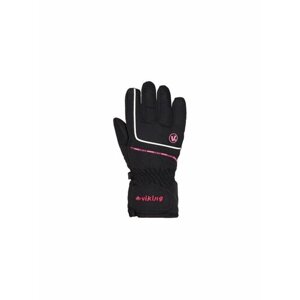 Перчатки Viking, размер 5, розовый, черный