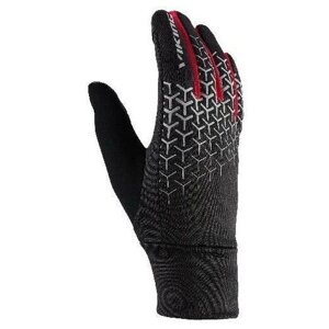 Перчатки Viking, размер 8, черный, красный