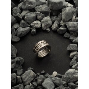 Перстень Елизавета серебро, 925 проба, чернение, размер 21.5, серебряный