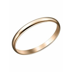 Перстень UVI Ювелирочка Золотое кольцо 585 пробы Обручальное, красное золото, 585 проба, размер 22, синий, золотой