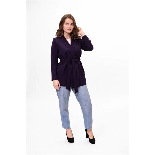 Пиджак DARIVAGALE, размер 50, фиолетовый