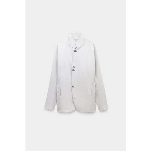 Пиджак Ermi, силуэт прямой, размер XL, серый