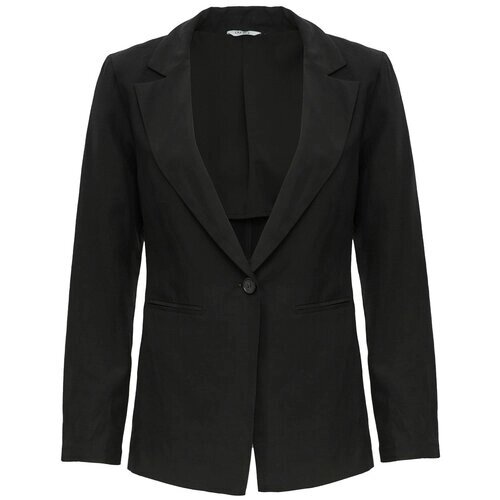 Пиджак LIU JO, средней длины, силуэт прямой, размер 42, черный