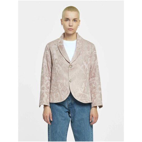 Пиджак Martin Asbjorn, средней длины, силуэт прямой, размер xs, розовый