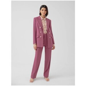 Пиджак Pompa, удлиненный, силуэт прямой, размер 44, розовый