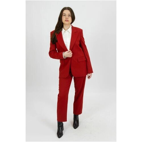 Пиджак , размер 44, красный