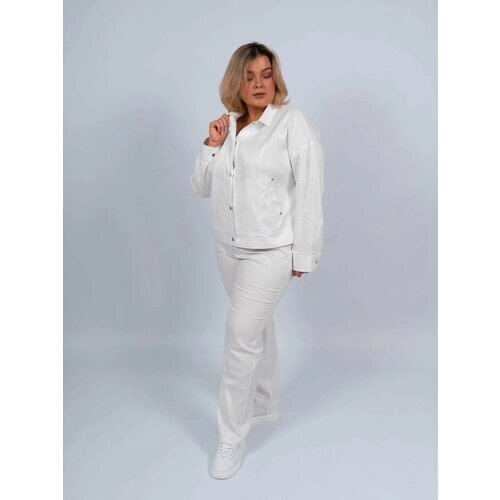 Пиджак , размер 56, белый
