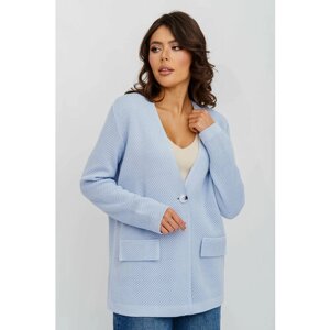 Пиджак Текстильная Мануфактура, размер 46, голубой