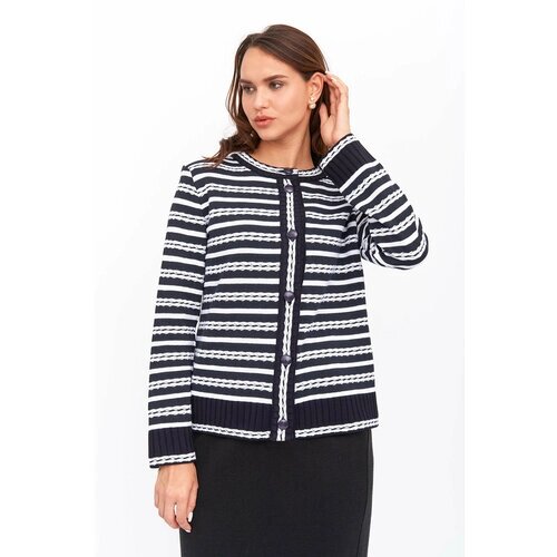 Пиджак Текстильная Мануфактура, размер 52, белый, синий