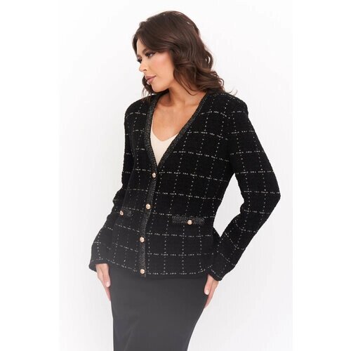 Пиджак Текстильная Мануфактура, размер 52, черный