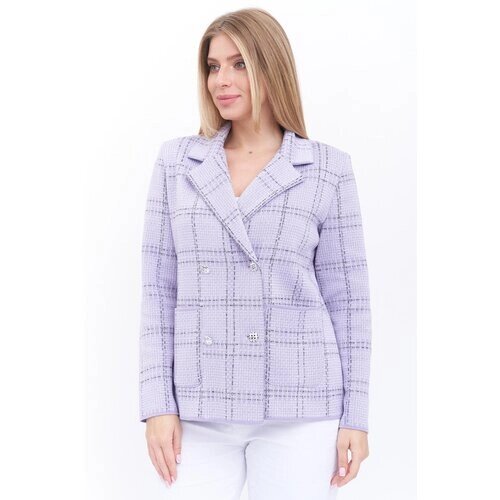 Пиджак Текстильная Мануфактура, размер 52, лиловый