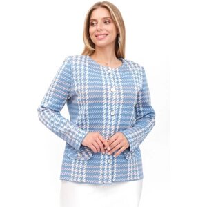 Пиджак Текстильная Мануфактура, размер 54, голубой, синий