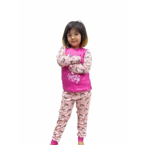 Пижама elephant KIDS, размер 128, розовый
