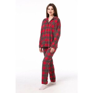 Пижама ОДДИС, размер 46, красный