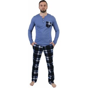 Пижама , размер 58, синий