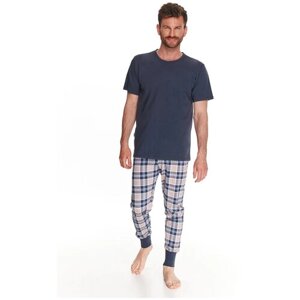 Пижама Taro, футболка, брюки, размер XL, синий