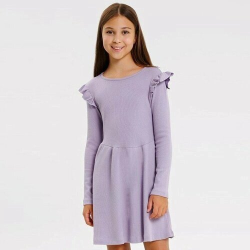 Платье для девочки, цвет лиловый, рост 116-122 см