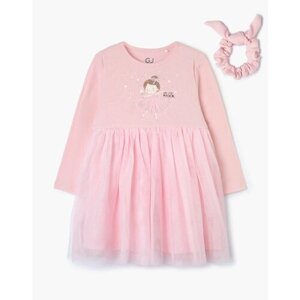 Платье Gloria Jeans, размер 12-18мес/86, розовый