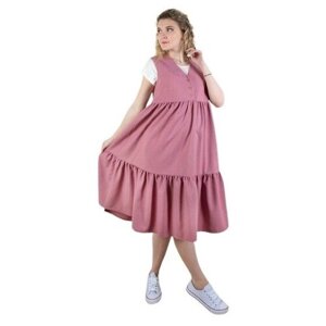 Платье летнее для беременных и кормления Мамуля Красотуля "Филиция" темно-розовый 42-44