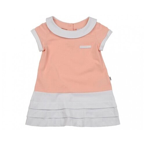 Платье Mini Maxi, хлопок, размер 92, розовый, белый
