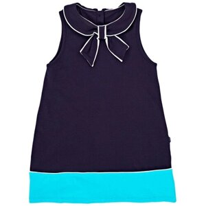 Платье Mini Maxi, хлопок, размер 92, синий, бирюзовый
