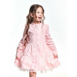 Платье Mini Maxi, хлопок, размер 98, розовый