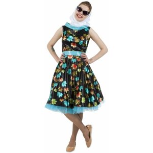 Платье с листочками в стиле 50-х FeiX-15