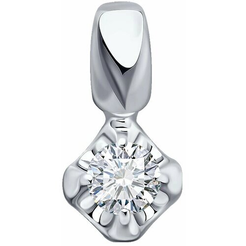 Подвеска Diamant, белое золото, 585 проба, бриллиант