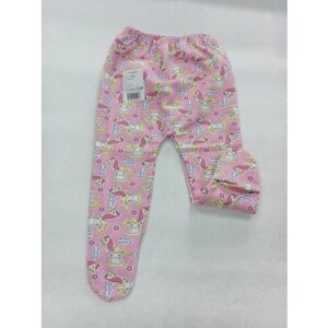 Ползунки короткие Кактус детские, под подгузник, закрытая стопа, пояс на резинке, без карманов, размер 68, розовый