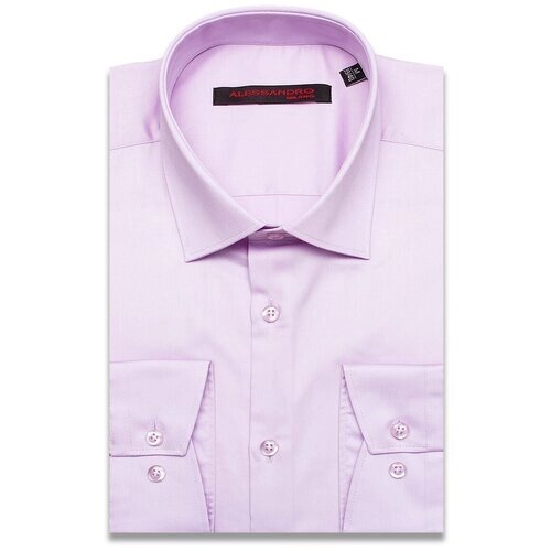 Рубашка alessandro milano, размер (46)S, фиолетовый