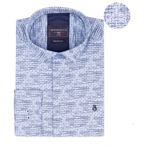 Рубашка BARCOTTI, размер 4XL (64), голубой