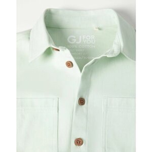 Рубашка Gloria Jeans, размер 5-6л/116, зеленый