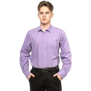 Рубашка Imperator, размер 42 RU/164-172/38 ворот, фиолетовый