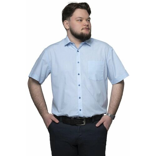 Рубашка Imperator, размер 56/XL/170-178, 44 ворот, голубой