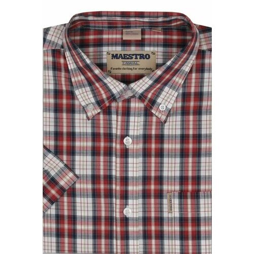 Рубашка Maestro, размер 48/L/178-186/42 ворот, красный
