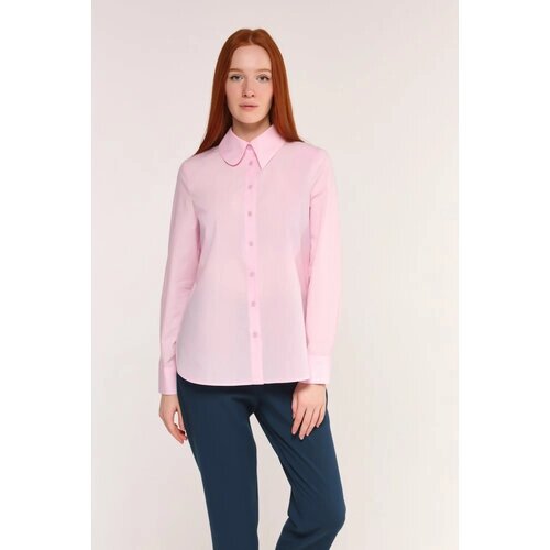 Рубашка МАКОВЦВЕТ, размер 46 M, розовый