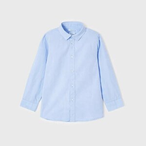 Рубашка Mayoral, размер 110 (5 лет), голубой