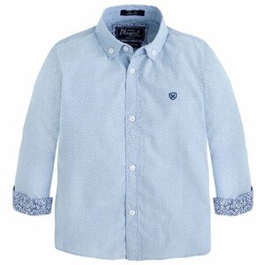 Рубашка Mayoral, размер 110, голубой