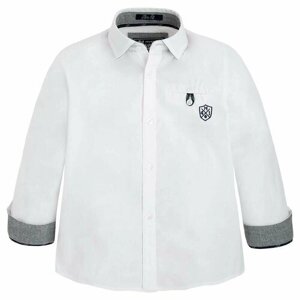 Рубашка Mayoral, размер 128, белый