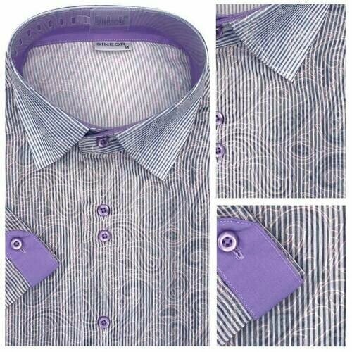 Рубашка , размер M, фиолетовый