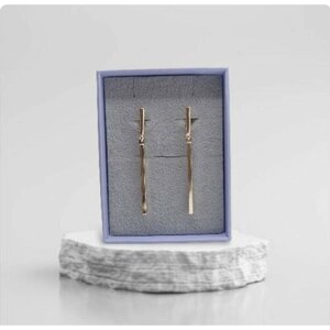 Серьги FJ Fallon Jewelry Серьги длинные бижутерия, размер/диаметр 70 мм, золотой