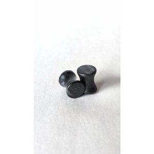Серьги XEENNIX Тоннели Плаги, размер/диаметр 6 мм, серый, черный