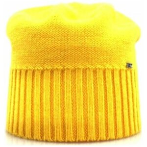 Шапка бини Ferz, демисезон/зима, шерсть, утепленная, размер 56-58, желтый